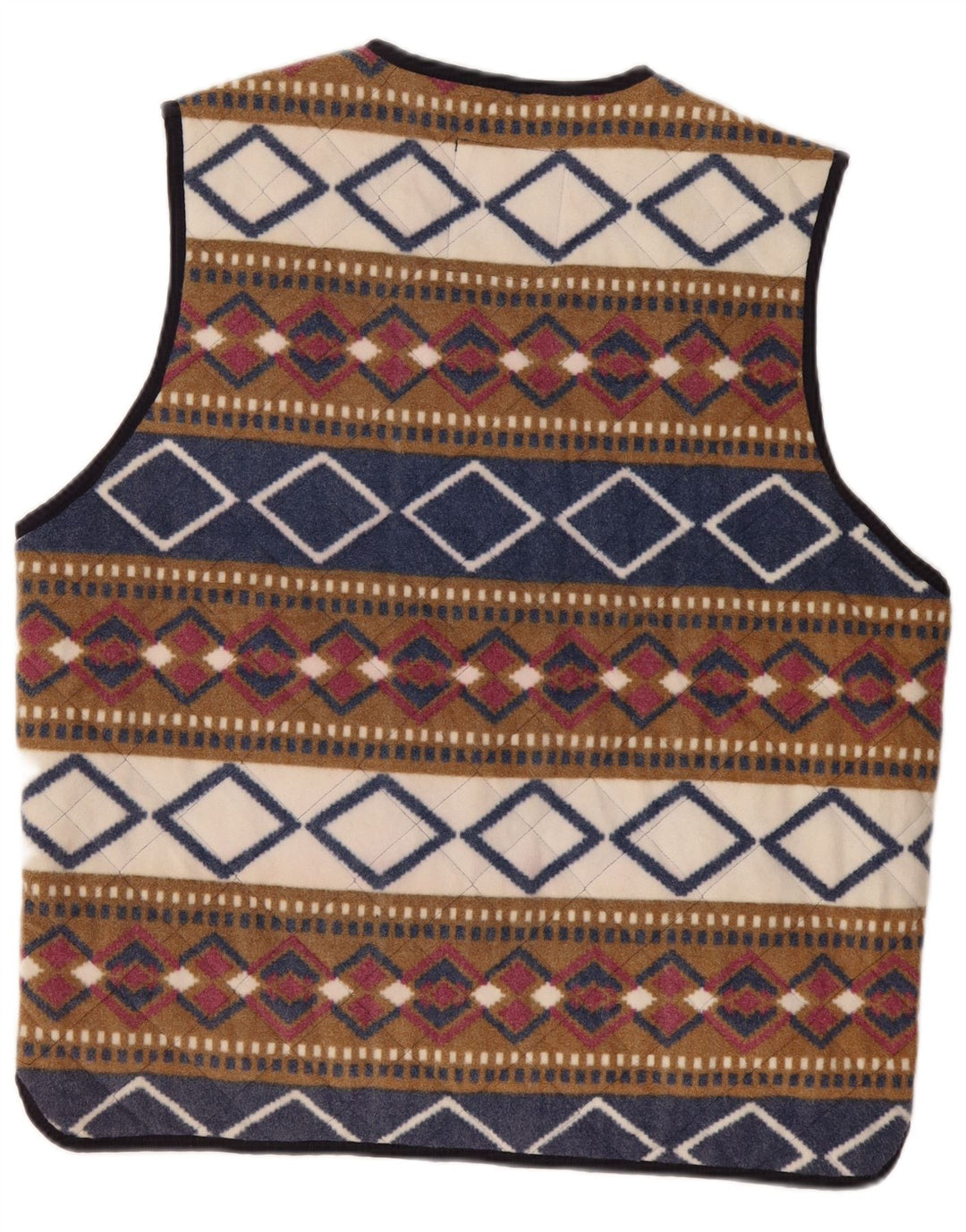 Master Herren-Fleeceweste UK 42 XL Mehrfarbiges geometrisches Polyester