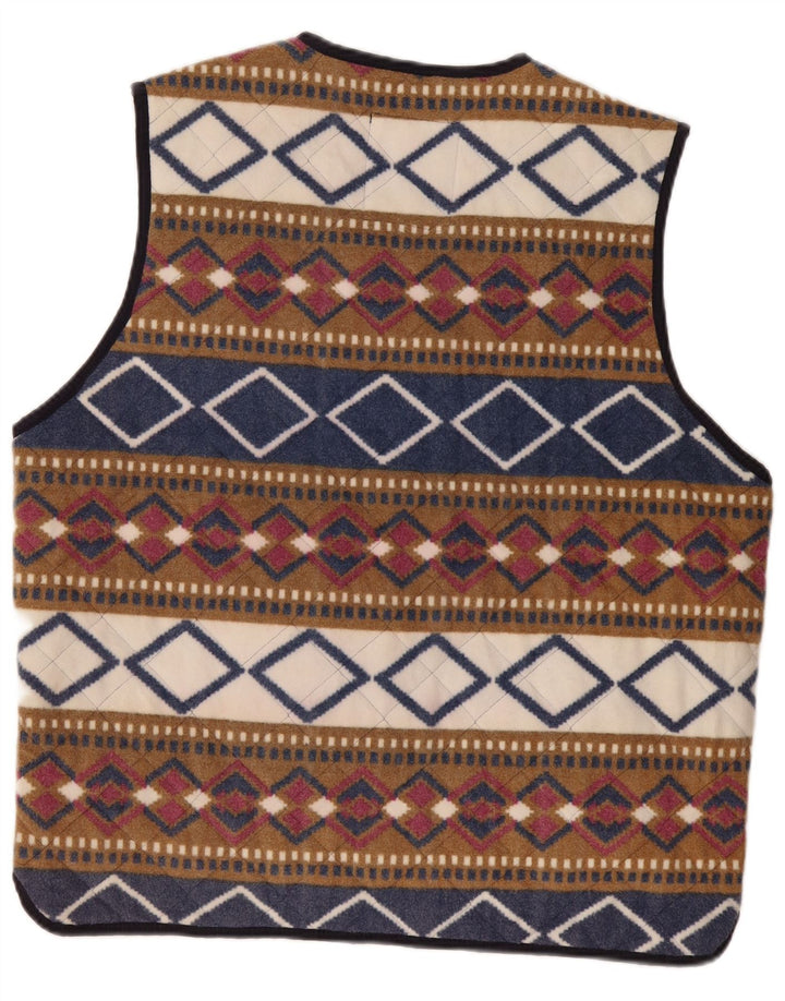 Master Herren-Fleeceweste UK 42 XL Mehrfarbiges geometrisches Polyester