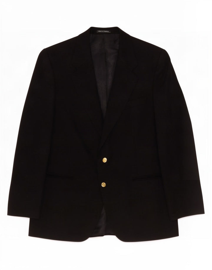 Burberrys Herren-Blazer mit 2 Knöpfen, UK 42, große marineblaue Wolle