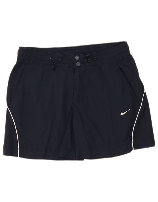 Nike Damen Sportshorts UK 8/10 Small Marineblaues Nylon