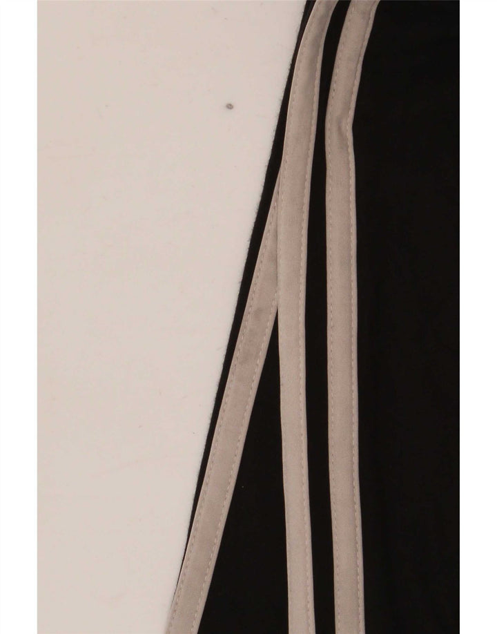 Adidas Damen Leggings UK 8 Small Schwarz Baumwolle