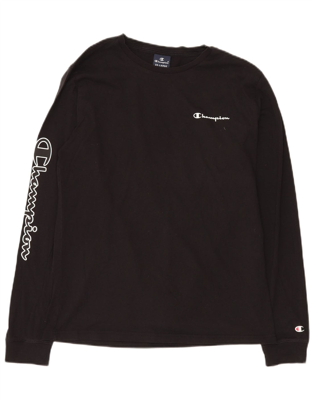 CHAMPION Langarmshirt mit Grafik für Jungen, 15–16 Jahre, 2XL, Schwarz