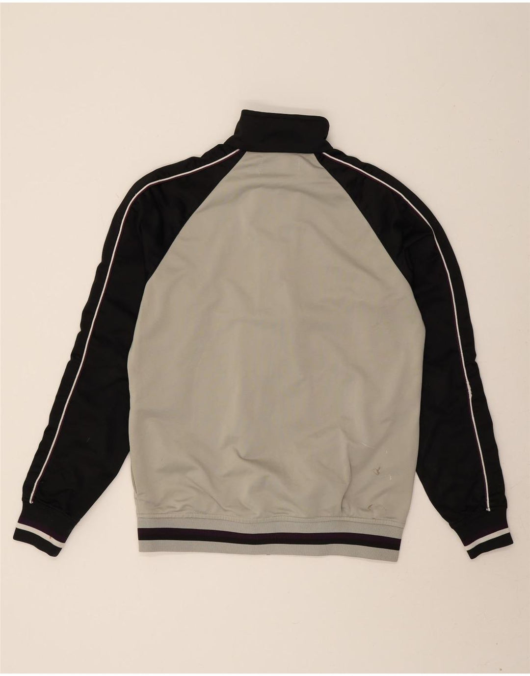 KAPPA Herren-Trainingsanzug-Top-Jacke, großes graues Farbblock-Polyester