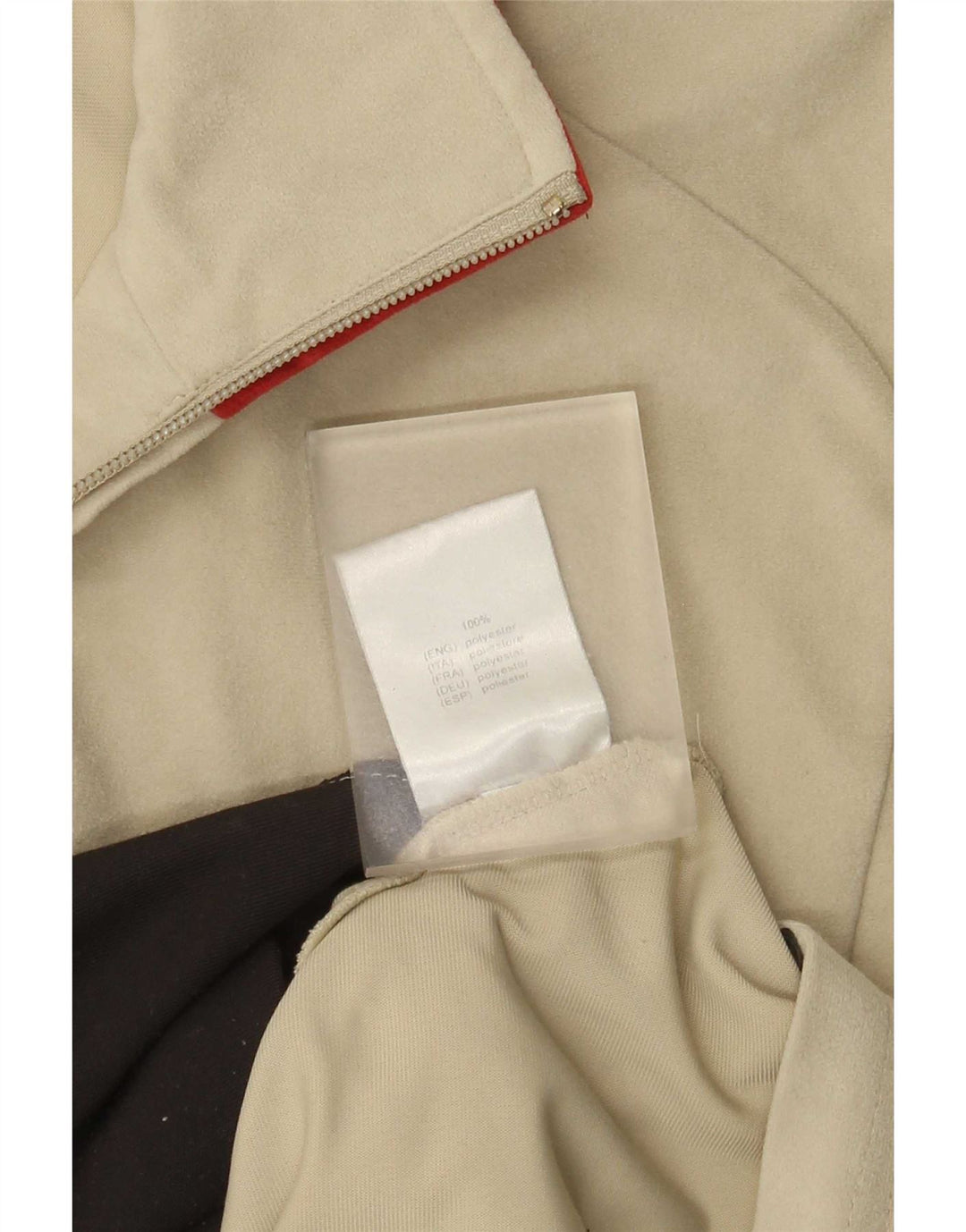 LOTTO Damen-Trainingsanzug-Oberteil in Übergröße, Gr. 10, Größe S, Beige, Farbblock
