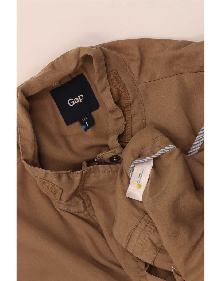 Gap Damen Utility-Jacke UK 10 Small Beige Lyocell