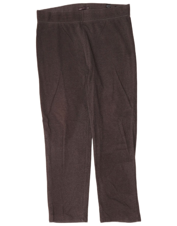 Marks & Spencer Damen Leggings UK 20 2XL Graue Baumwolle