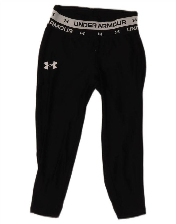 UNDER ARMOUR Grafik-Leggings für Mädchen, 7–8 Jahre, Größe S, Schwarz, Polyester