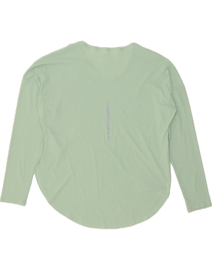 NIKE Womens Dri Fit Top Long Sleeve UK 18 XL Green Polyester Vintage Nike and Second-Hand Nike from Messina Hembry 