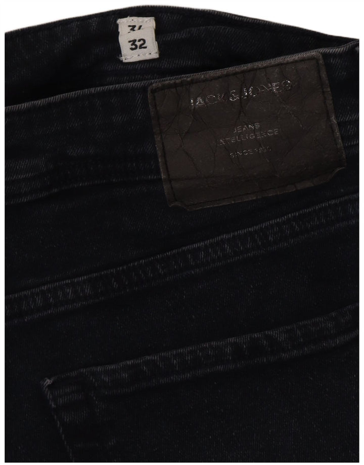 JACK & JONES Herren Slim Jeans W34 L32 Marineblaue Baumwolle