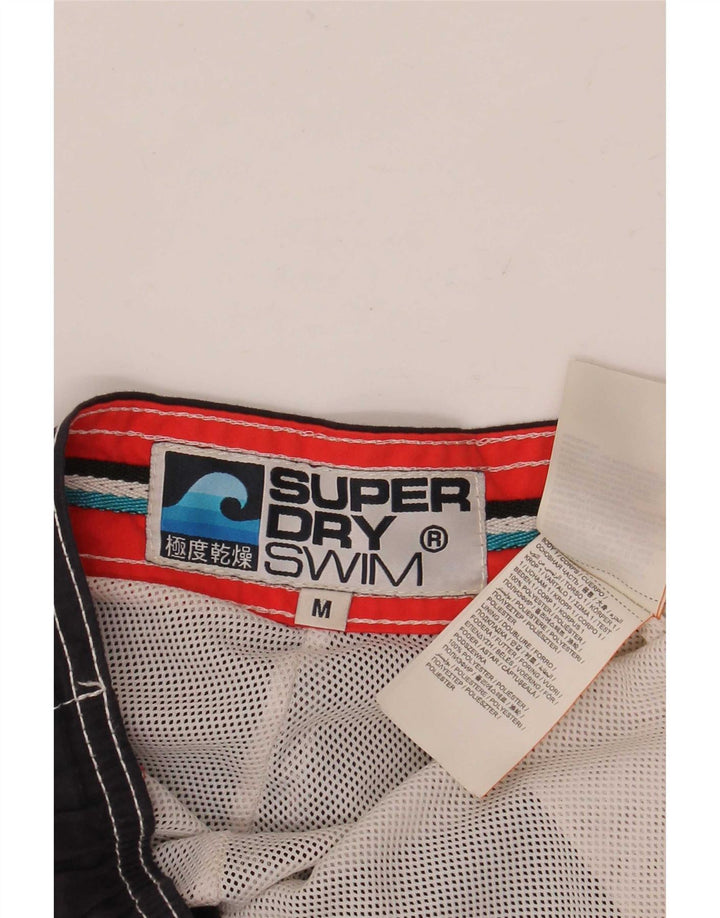 Superdry Herren-Badeshorts mit Grafik, mittelgroß, Marineblau, Polyester