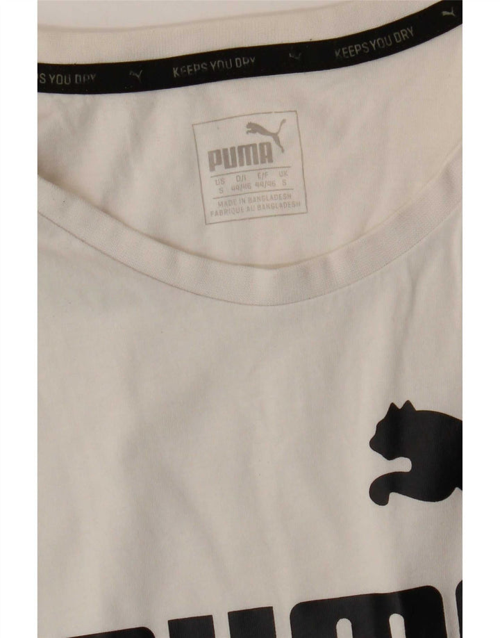 Puma Herren Graphic Vest Top Small Weiß