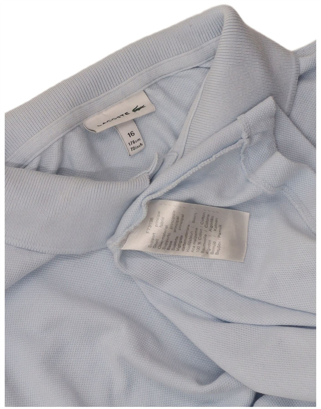 Lacoste Jungen-Poloshirt, 15–16 Jahre, blaue Baumwolle