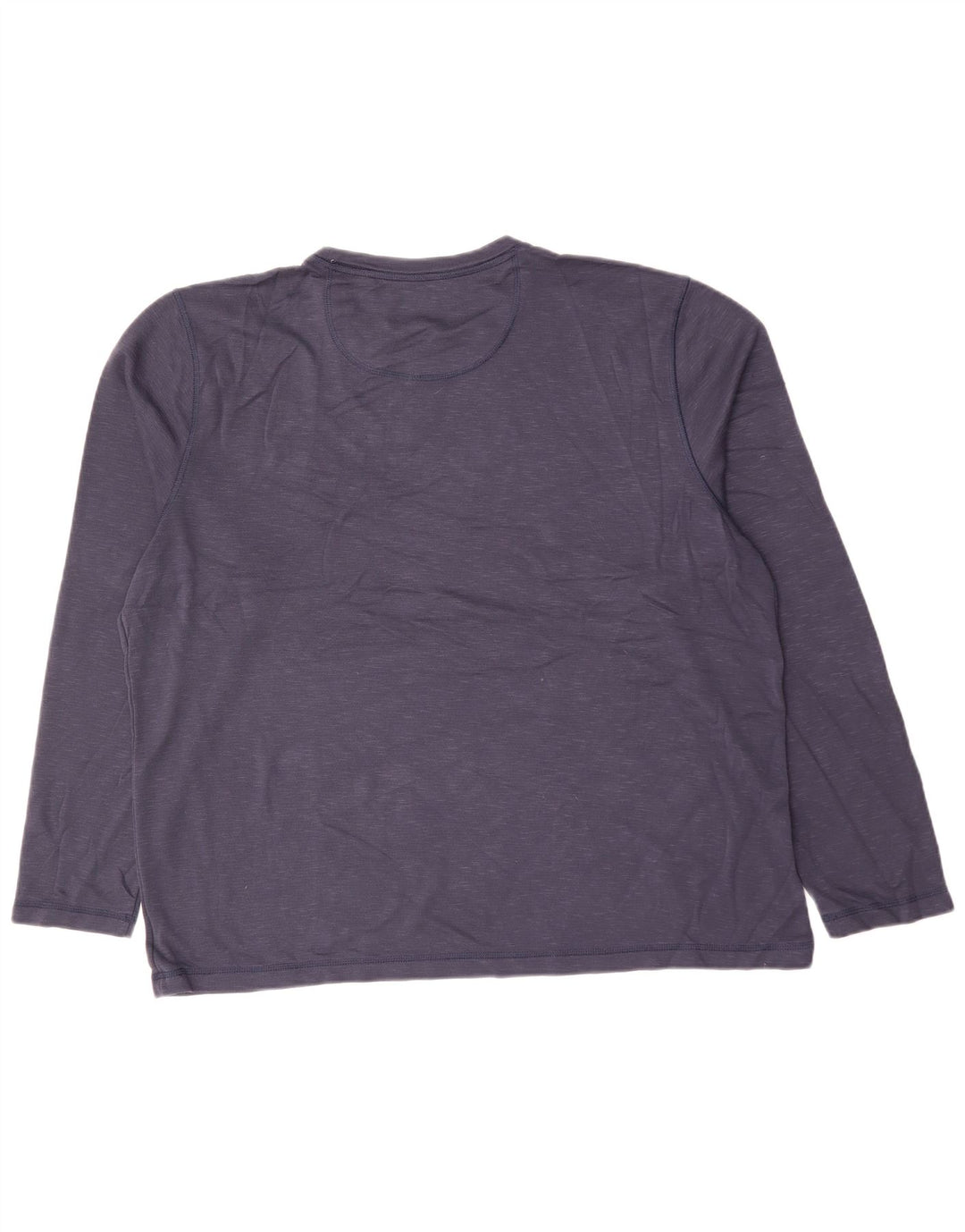 ORVIS Herren-Oberteil, langärmelig, 2XL, marineblau meliertes Viskose