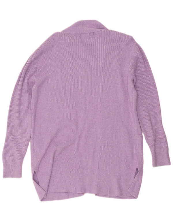 Marks & Spencer Damen Longline Open Cardigan Pullover UK 10 Small Lila