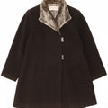 WINDSMOOR Womens Overcoat UK 20 2XL Grey Wool