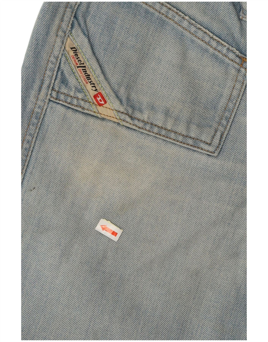 DIESEL Damen Straight Jeans W31 L31 Blaue Baumwolle