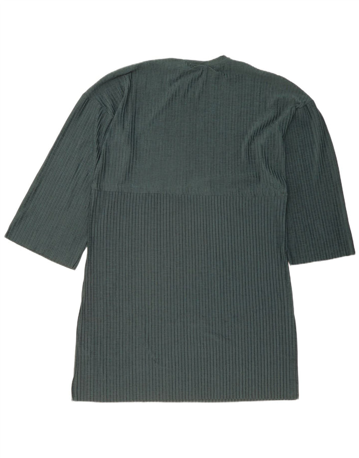 Zara Damen Trafaluc Langarm-Oversize-Etuikleid UK 14 Mittelgrün