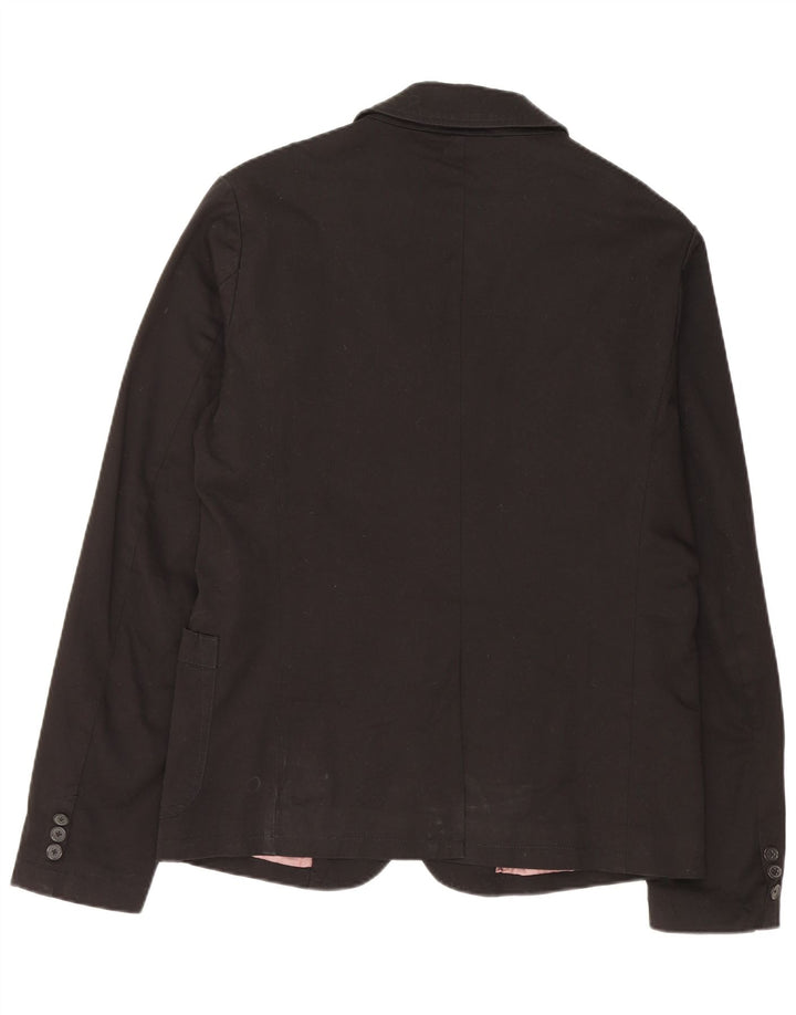 Diesel Herren-Blazer mit 2 Knöpfen, UK 40, Größe L, Schwarz, Baumwolle
