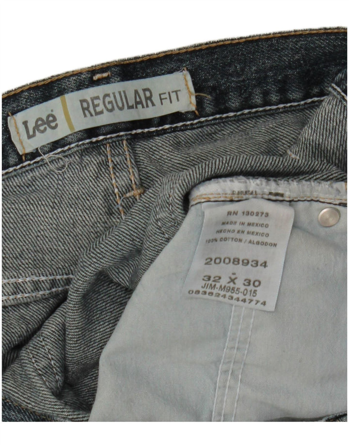Lee Herren-Jeans mit normaler Passform, gerade Passform, W32, L30, blaue Baumwolle