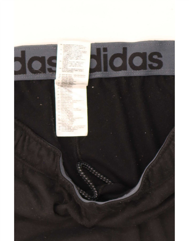 Adidas Herren-Trainingshose, groß, aus schwarzem Polyester