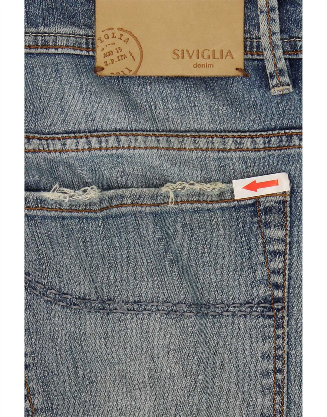 SIVIGLIA Herren Straight Jeans W36 L27 Blau