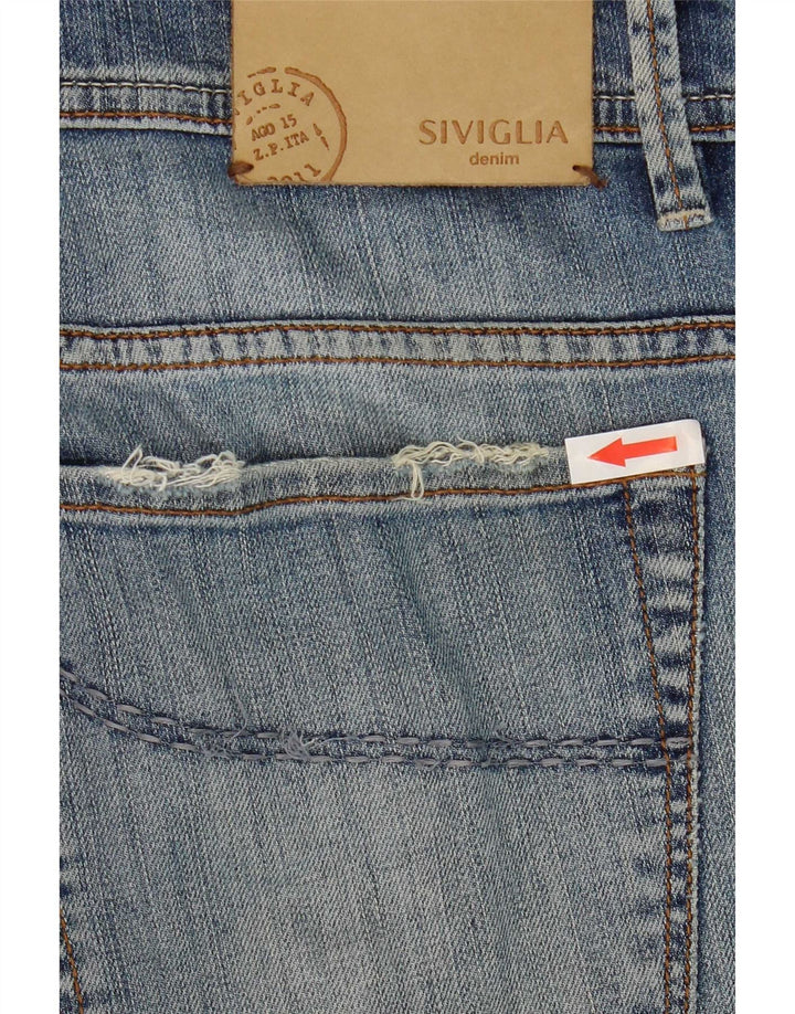 SIVIGLIA Herren Straight Jeans W36 L27 Blau