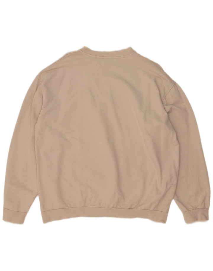 Kappa Herren Sweatshirt Pullover 2XL Beige Baumwolle