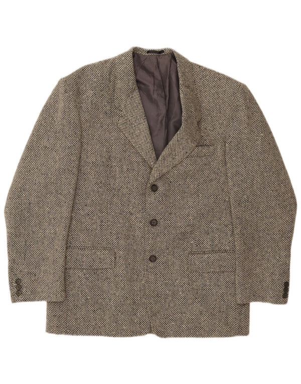 Oakwood Herren-Blazer mit 3 Knöpfen, UK 40, große graue Wolle
