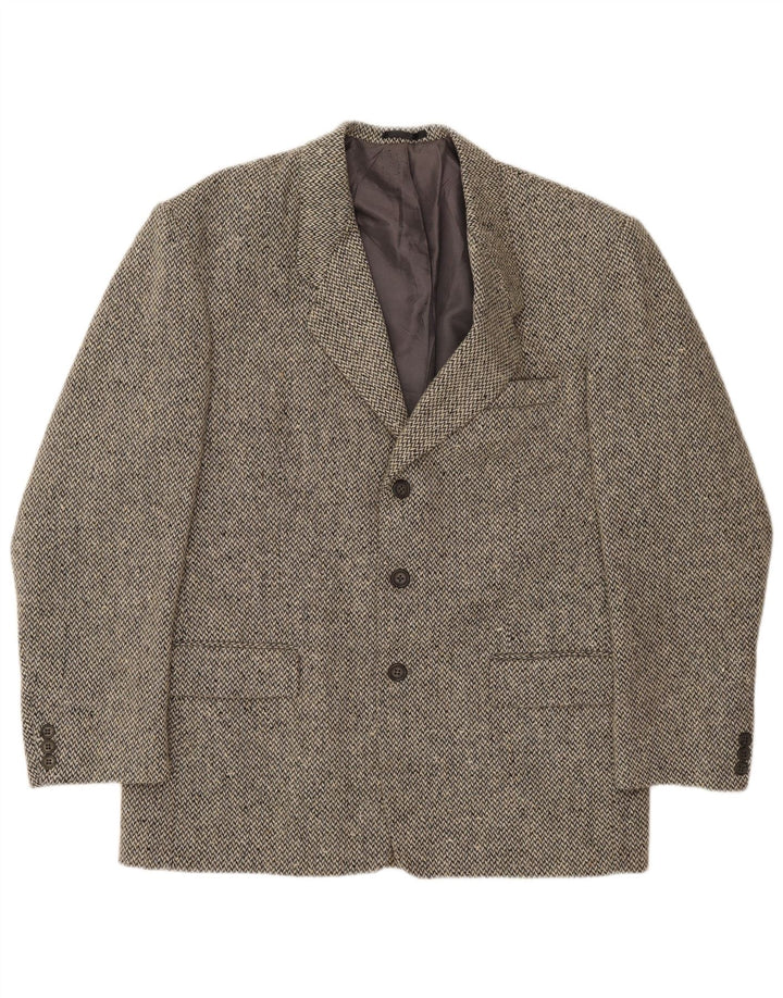 Oakwood Herren-Blazer mit 3 Knöpfen, UK 40, große graue Wolle
