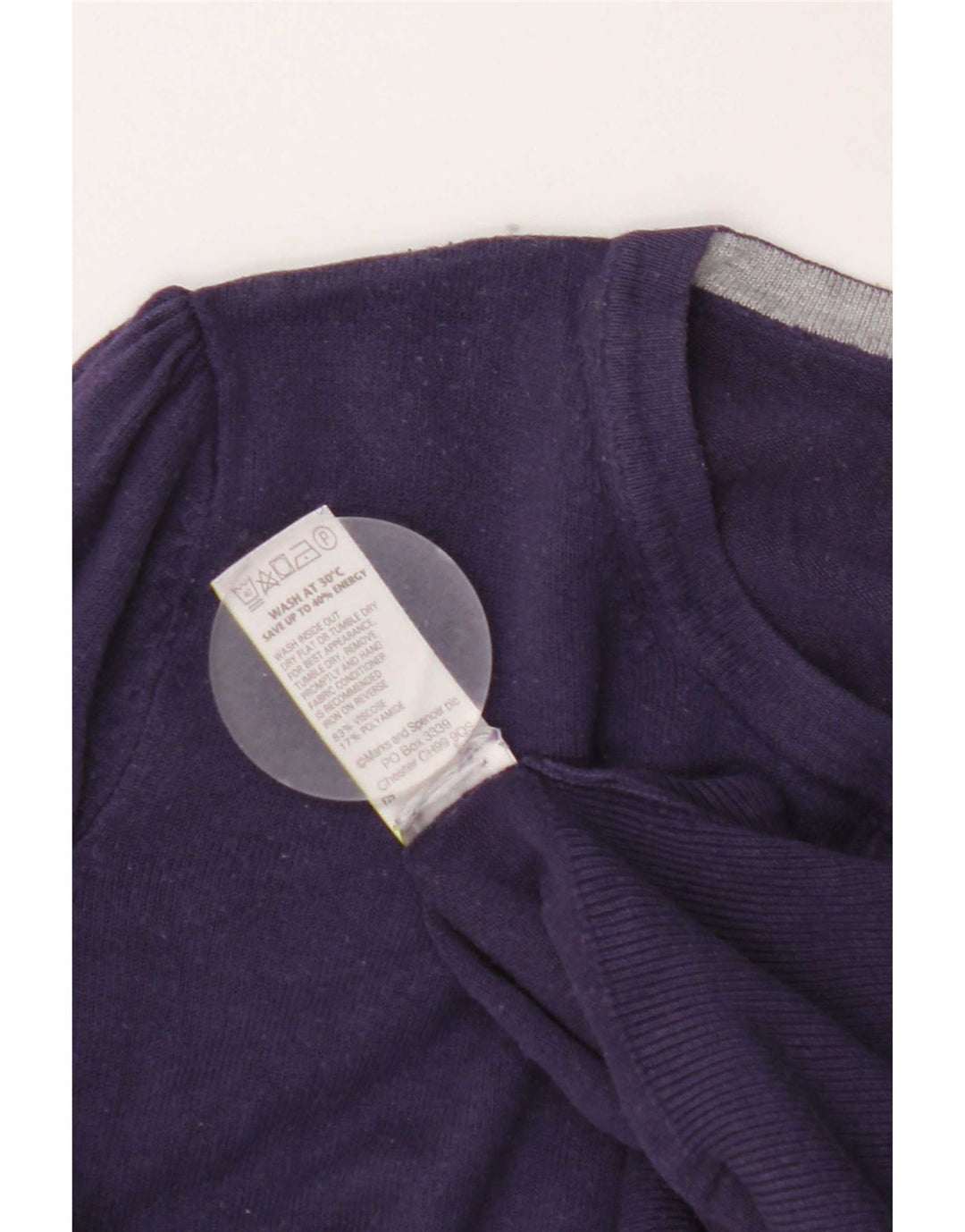 Marks & Spencer Damen-Cardigan-Pullover UK 12 Mittellila Viskose