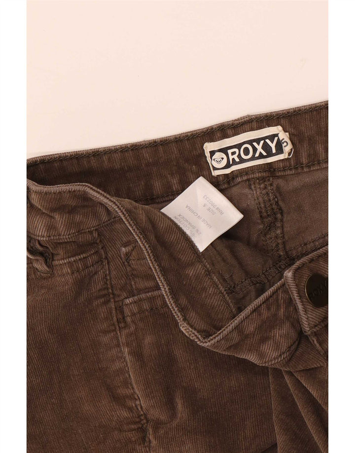 Roxy Damen Cordshorts US 5 Small W28 Braune Baumwolle