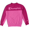 CHAMPION Girls Graphic Sweatshirt Jumper 9-10 Years Medium Pink Vintage Champion and Second-Hand Champion from Messina Hembry 