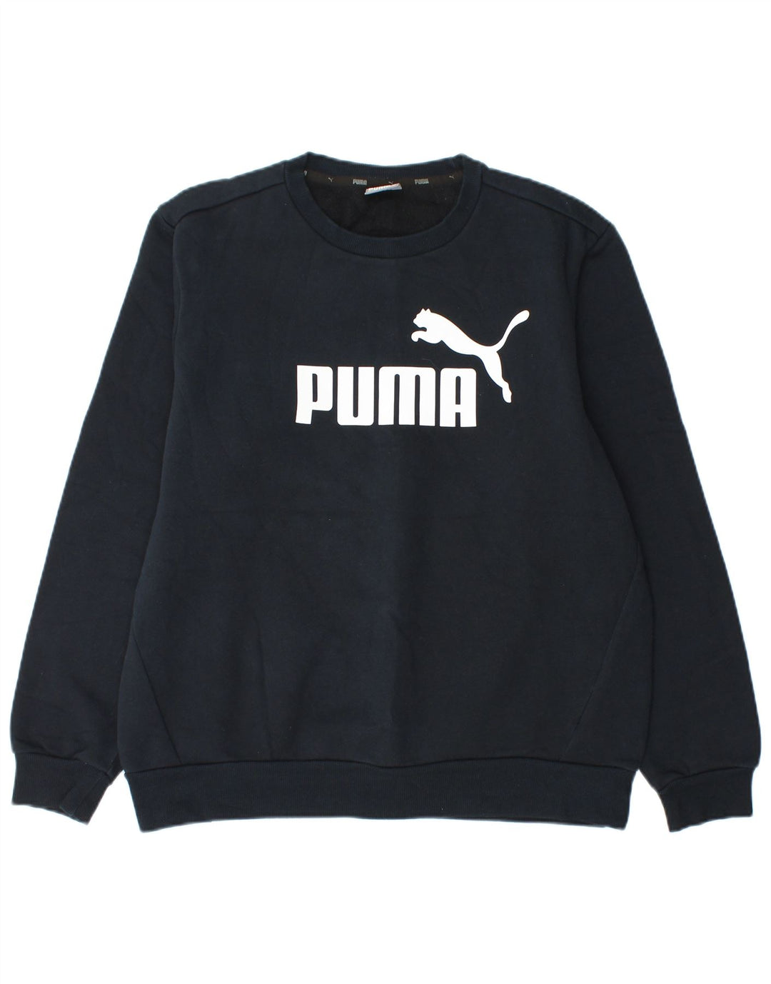 Puma Herren Grafik-Sweatshirt-Pullover, groß, marineblau, Baumwolle