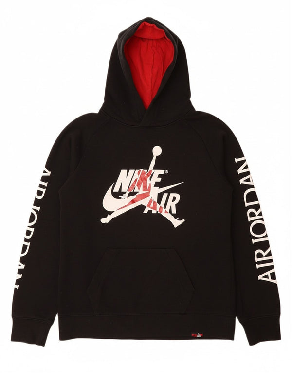 JORDAN Kapuzenpullover mit Grafik für Jungen, 12–13 Jahre, Größe L, Schwarz