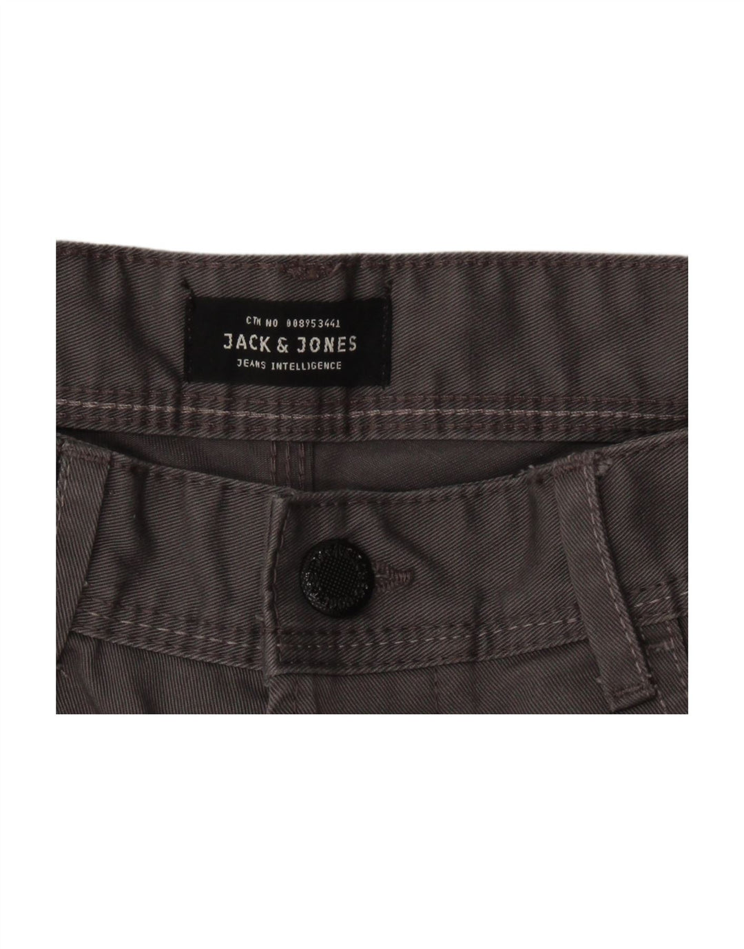JACK & JONES Mens Anti Fit Casual Shorts Medium W32  Grey Polyester