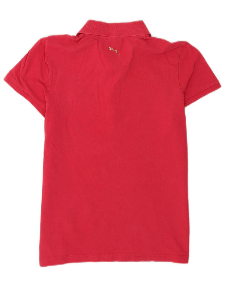 Puma Damen Poloshirt UK 14 Mittelrosa