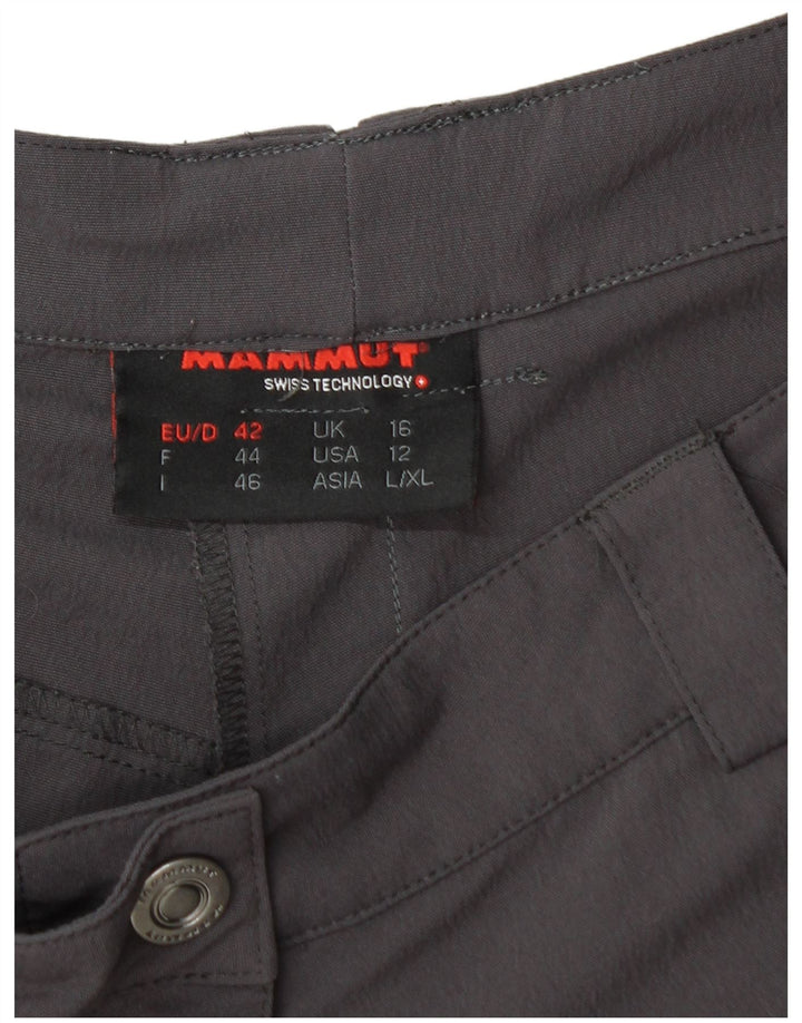 MAMMUT Damen Straight Cargo Hose UK 16 Large W32 L32 Graues Nylon