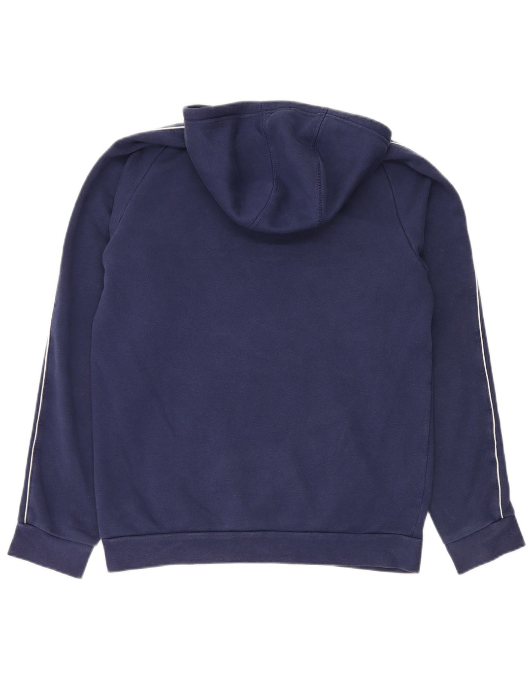 Adidas Herren Kapuzenpullover aus mittelblauer, marineblauer Baumwolle