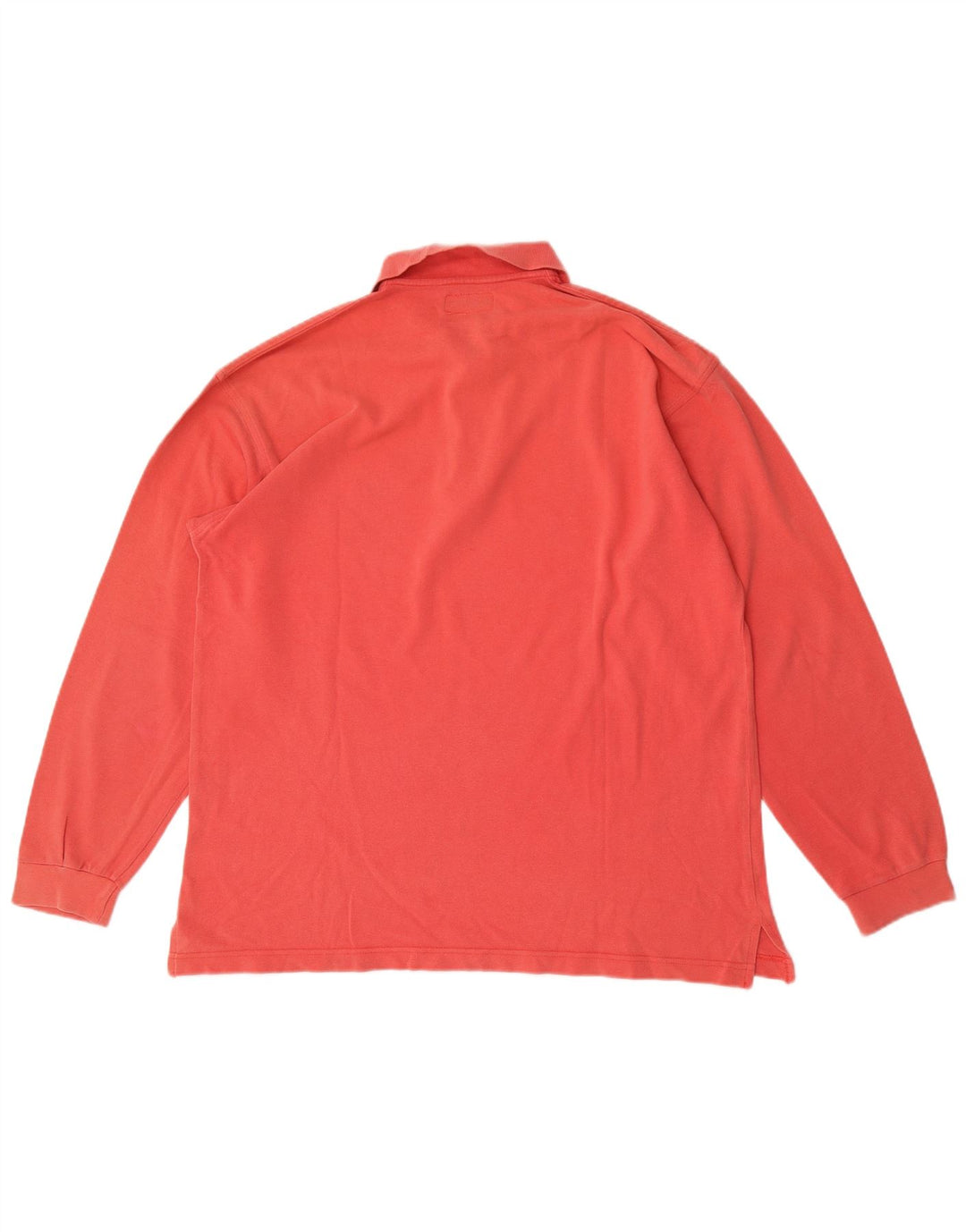 Invicta Herren-Langarm-Poloshirt, große rote Baumwolle