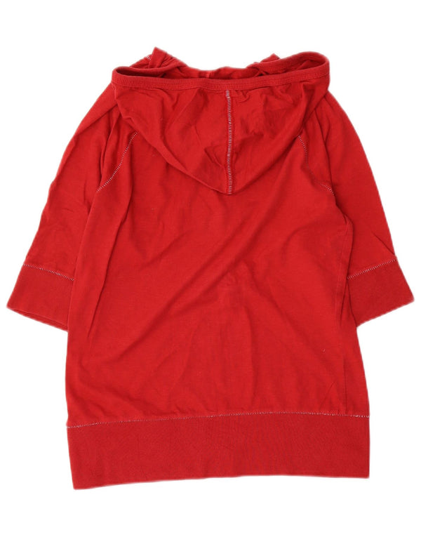 The North Face Damen-T-Shirt mit Kapuze, UK 6 XS, rote Baumwolle