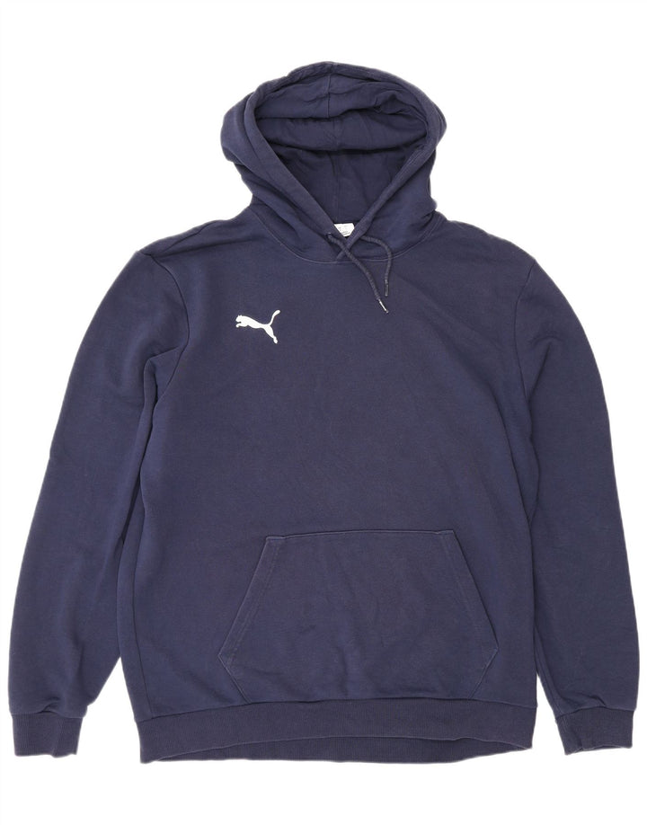 Puma Herren Kapuzenpullover, groß, marineblau, Baumwolle