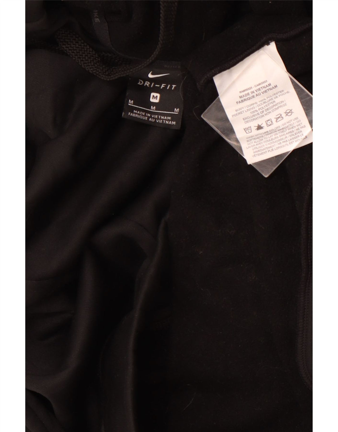 NIKE Herren Dri Fit Kapuzenpullover Mittelschwarzes Polyester
