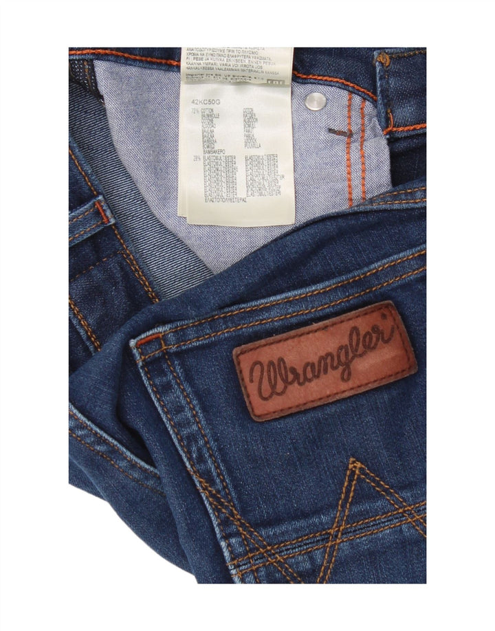 Wrangler Damen Bostin Slim Jeans W30 L32 Blaue Baumwolle