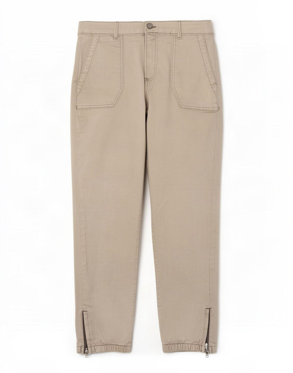 Marks & Spencer Damen-Cargohose mit hoher Taille, UK 12, M, W30, L25, Beige