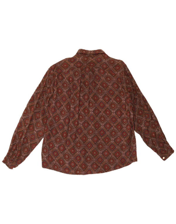 Swish Damen-Hemd UK 18 XL Burgund Ikat