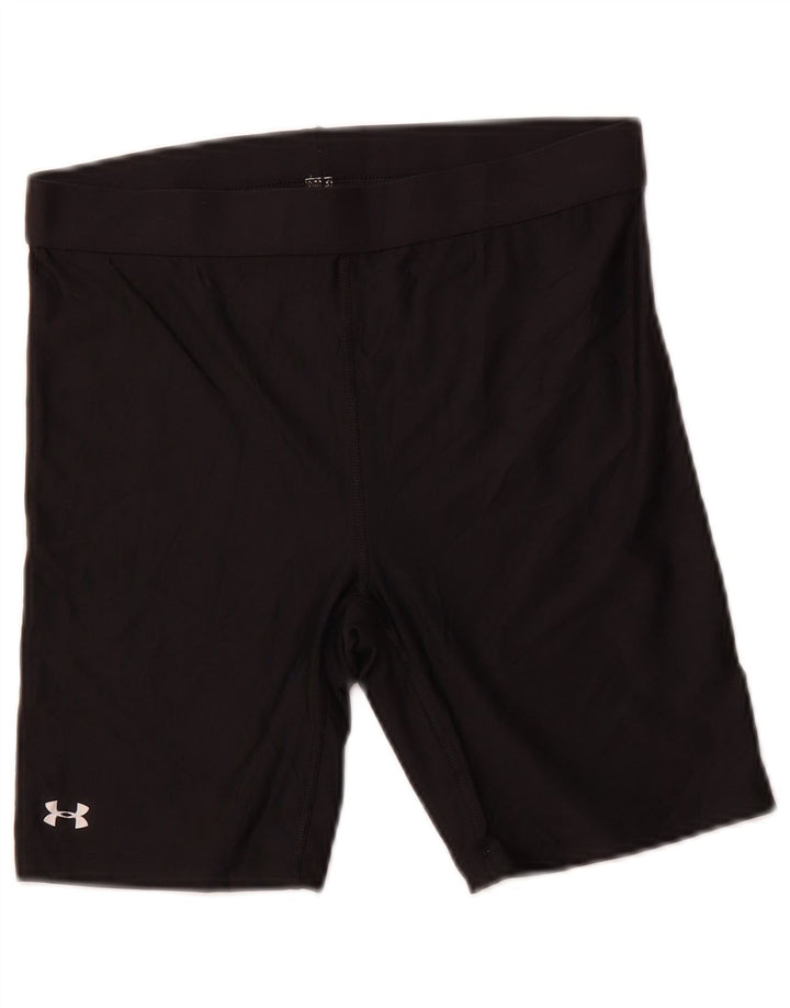 UNDER ARMOUR Damen Heat Gear Sportshorts UK 12 Medium Schwarz Polyester