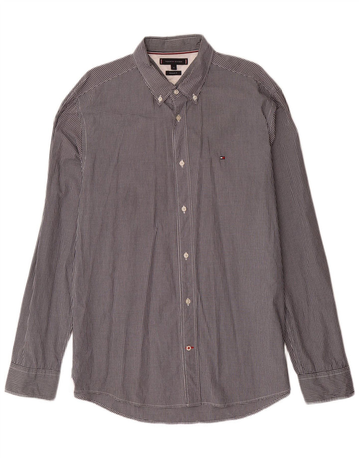 TOMMY HILFIGER Herren Regular Fit Hemd XL Grau Gingham