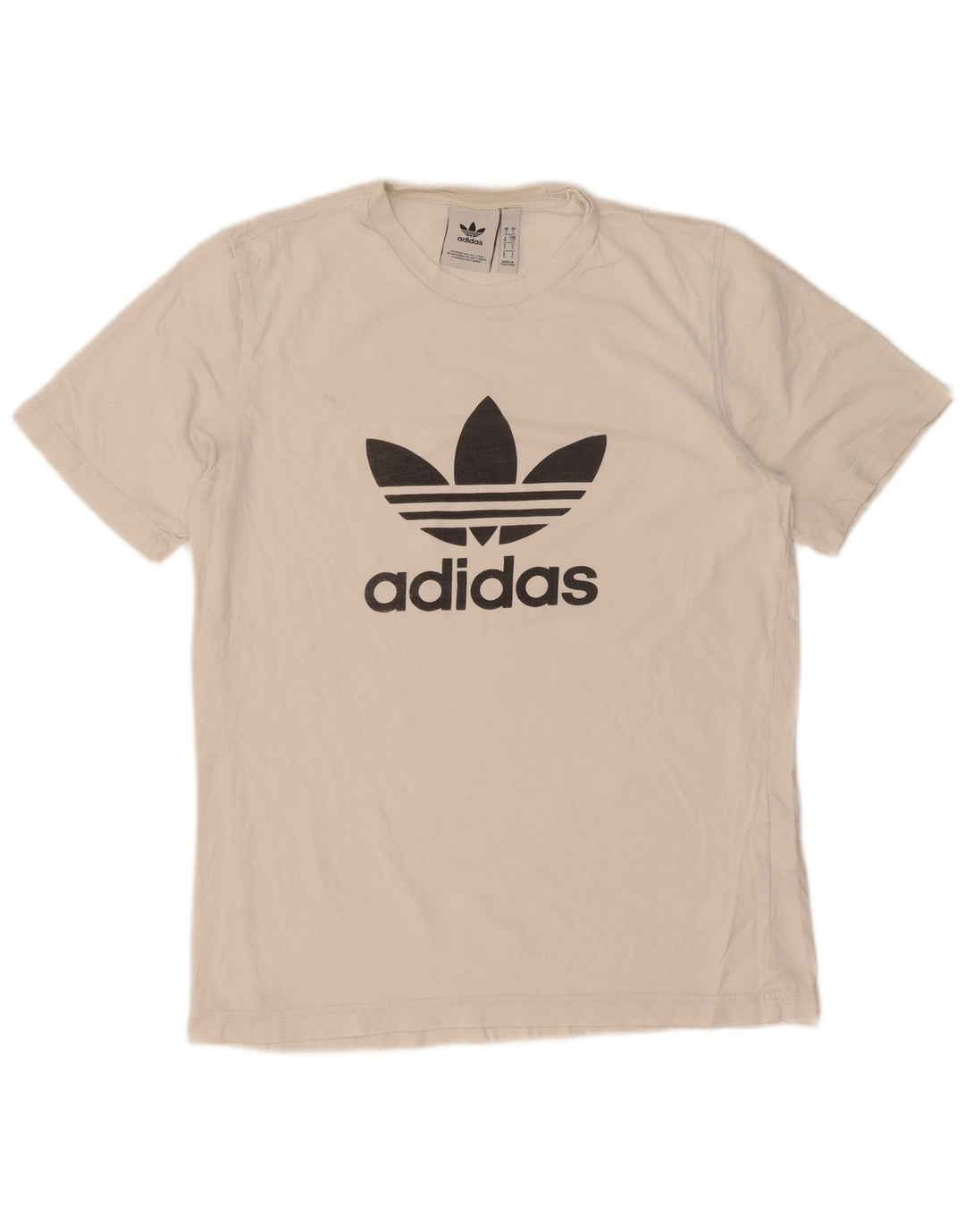 Adidas Herren Grafik T-Shirt Top Small Weiß Baumwolle
