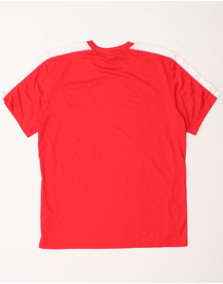 UMBRO Herren T-Shirt Top Small Rot Colourblock Polyester