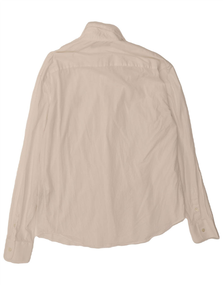 ROBERTO CAVALLI Mens Shirt Size 39 15 1/2 Medium White Cotton Vintage Roberto Cavalli and Second-Hand Roberto Cavalli from Messina Hembry 